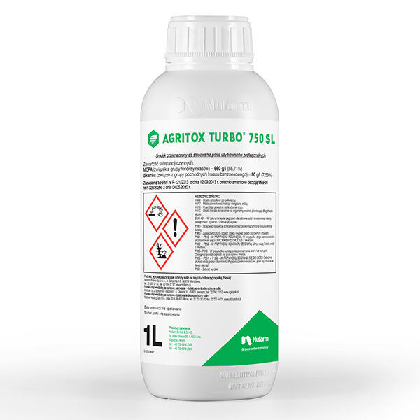 herbicide Nufarm Agritox Turbo 750 Sl 1l Mcpa neuf