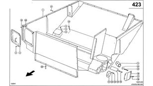 autre pièce détachée de carrosserie DOLNA CZĘŚĆ ZBIORNIKA ZIARNA 0007942043 pour moissonneuse-batteuse Claas Lexion 560