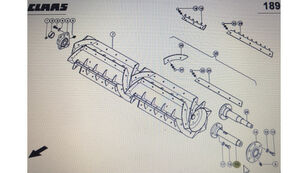 autres éléments fonctionnels wałek kołnierza pour moissonneuse-batteuse Claas Lexion 580