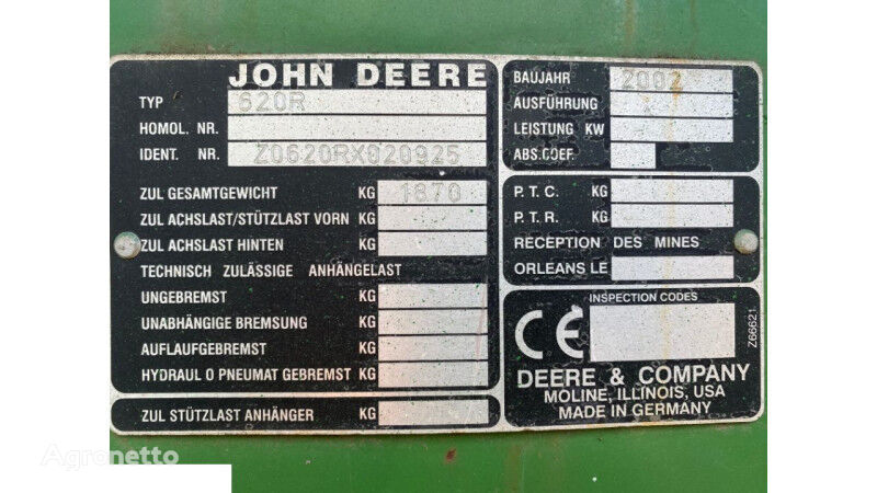 Sprężyna Sprzęgła Ślimaka John Deere 620r pour moissonneuse-batteuse John Deere 620r