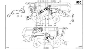 courroie d'alternateur 0001764421 pour moissonneuse-batteuse Claas Lexion 560