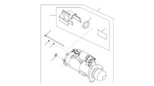 démarreur RE522853 pour tracteur à chenilles John Deere 9470RX