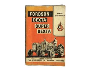 manuel d'utilisation LIVRET utilisation et notice pour tracteur à roues Ford Fordson