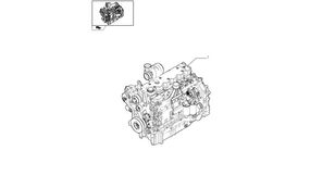 moteur 87664194 pour tracteur à roues New Holland T6090