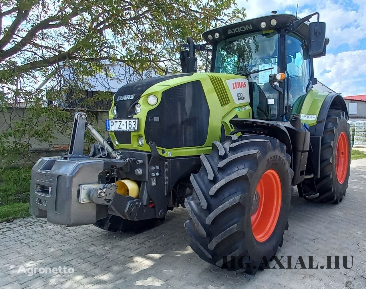 tracteur à roues Claas Axion 830 Tractor